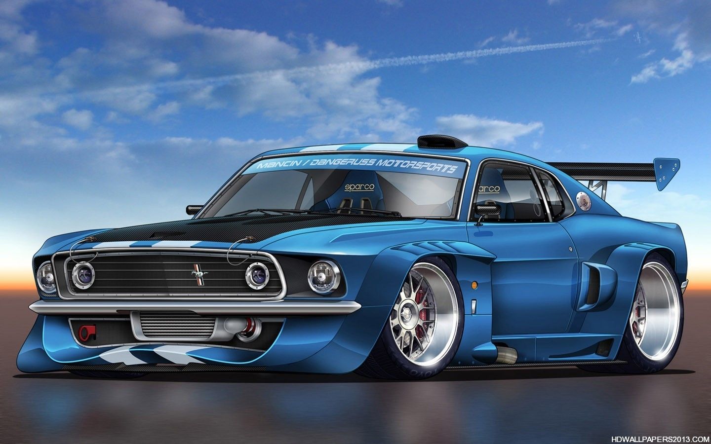 Cartoons Muscle Car Wallpapers