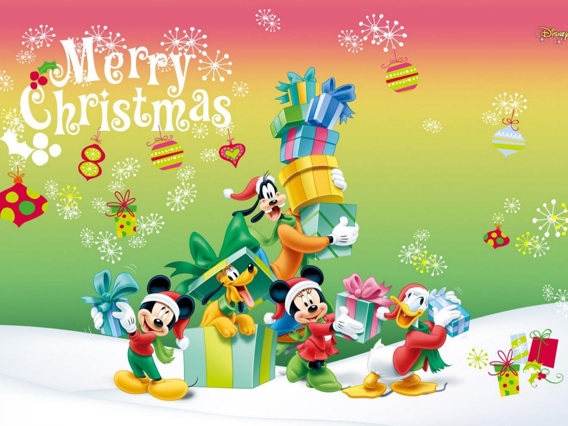 Mickey And Minnie Christmas Wallpapers