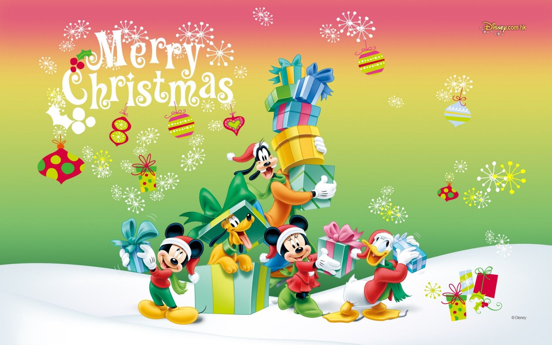 Mickey Mouse New Year Wallpapers