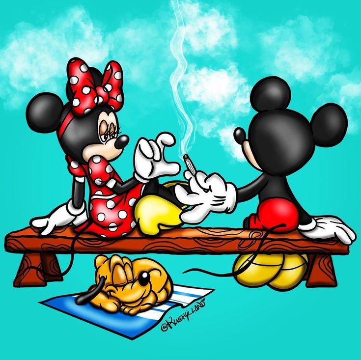 Mickey Mouse Smoking Weed Wallpapers