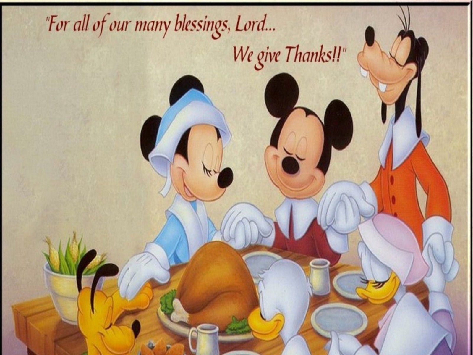 Mickey Mouse Thanksgiving Wallpapers