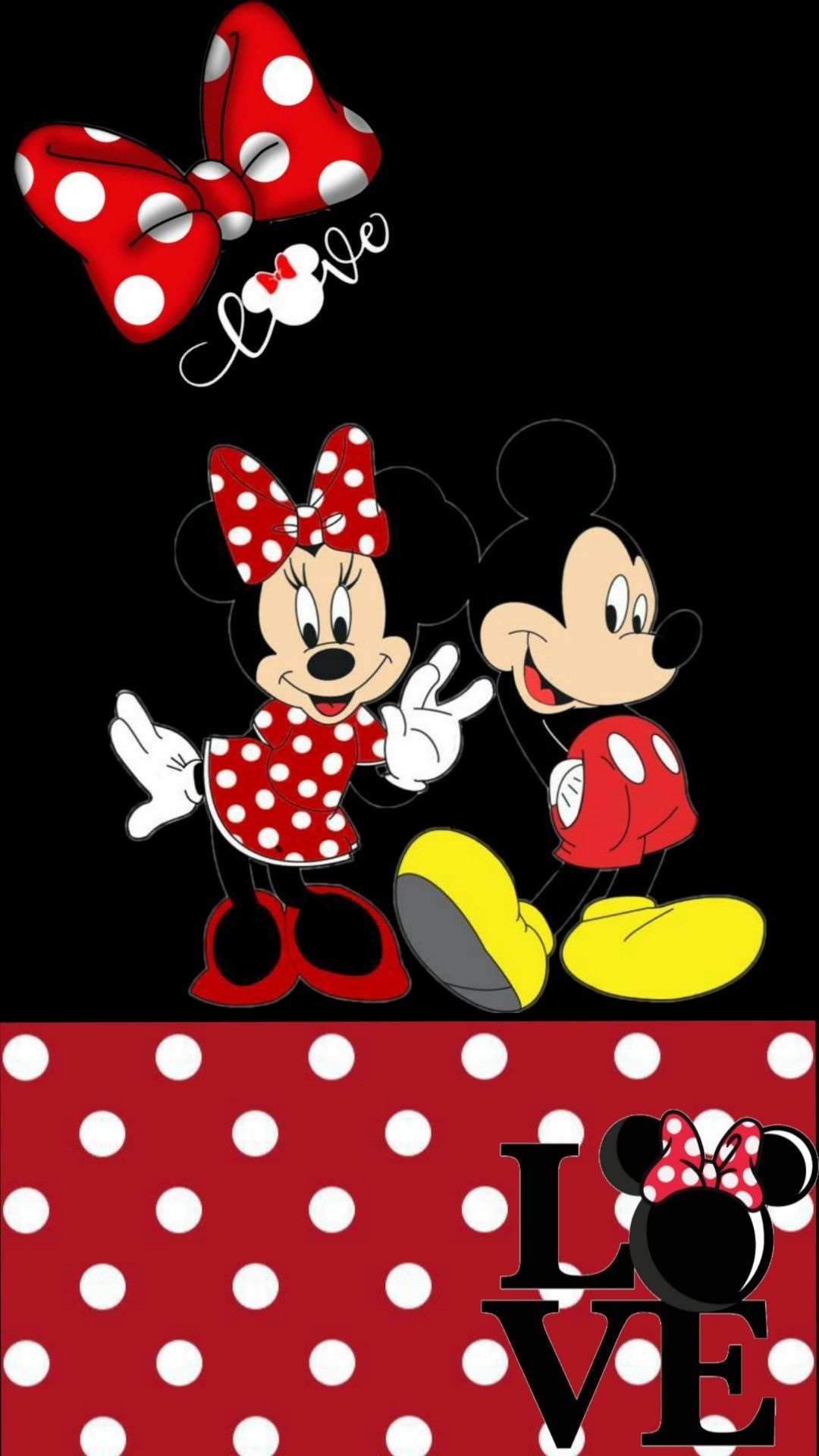 Minnie Mouse Dots Wallpapers