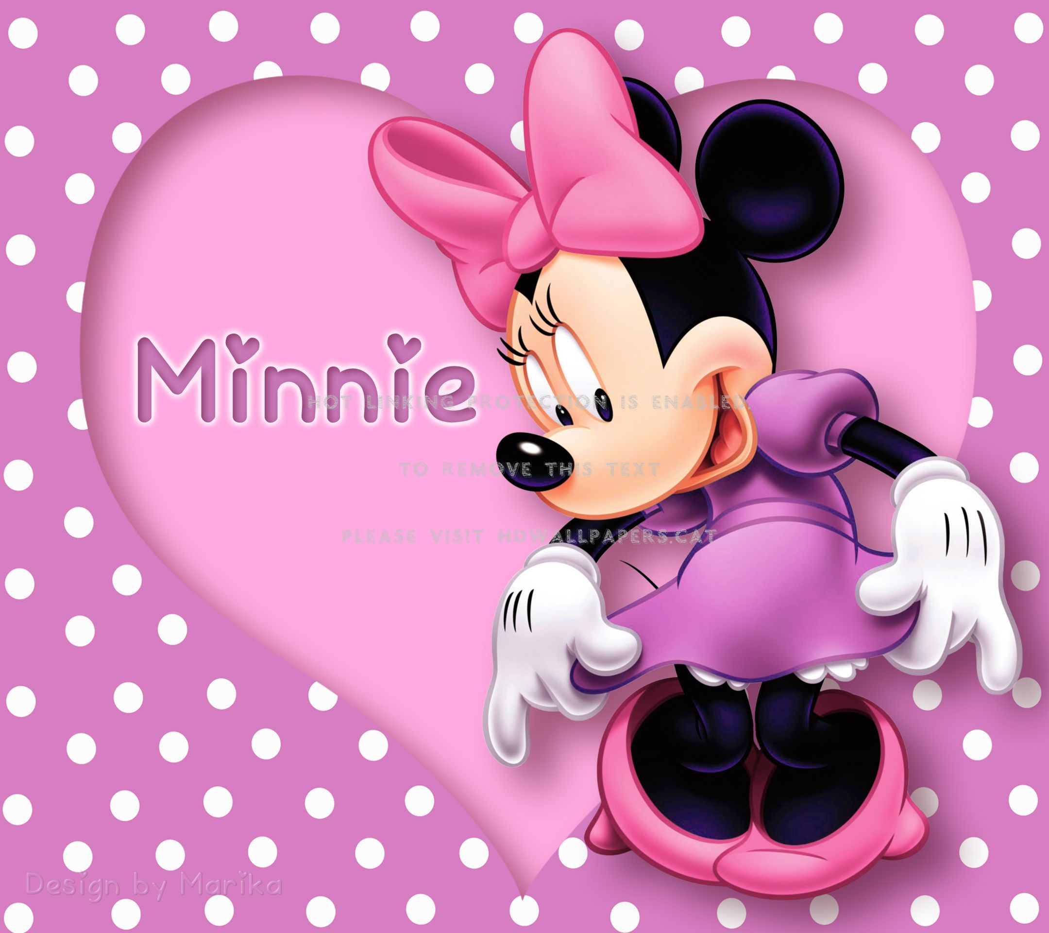 Minnie Mouse Dots Wallpapers