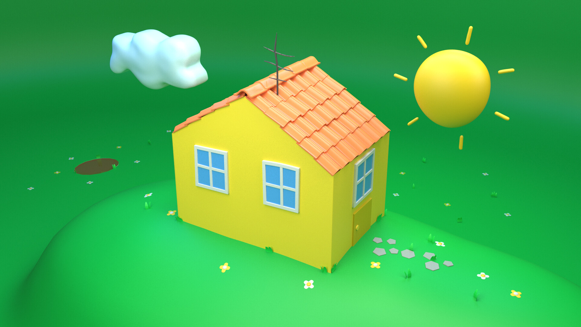 Peppa Pig House Hd Wallpapers