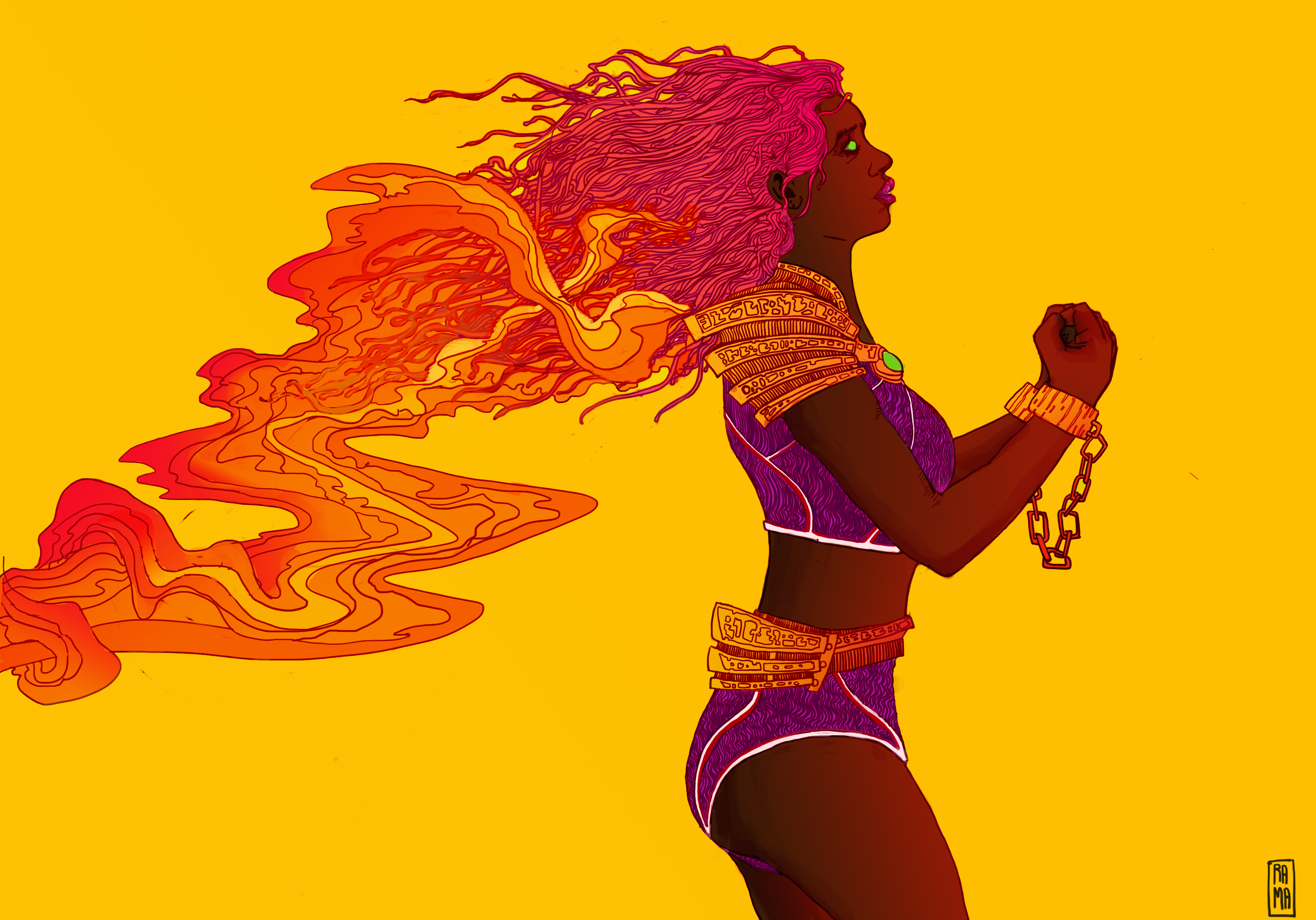 Anna Diop As Starfire Wallpapers