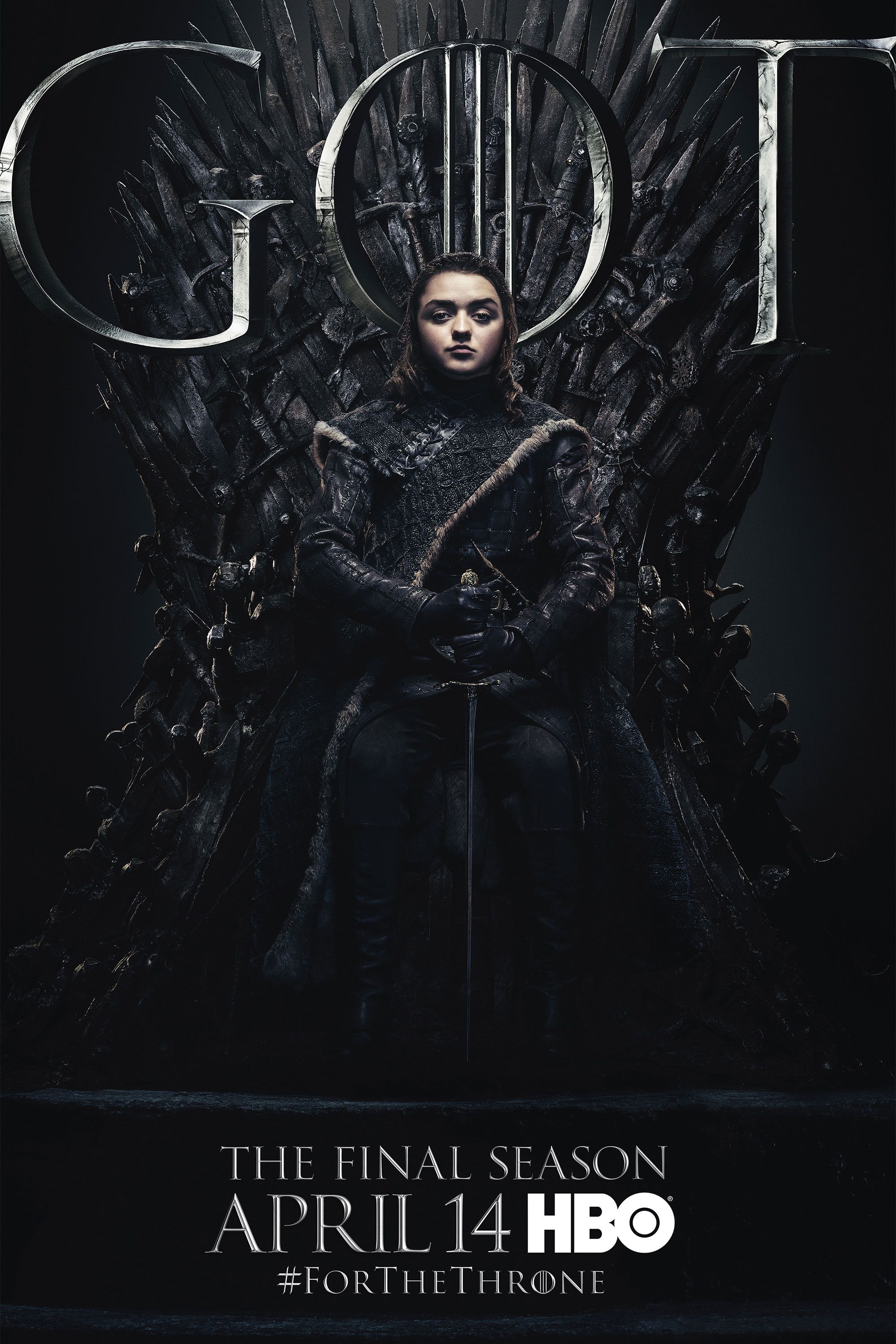 Arya Stark Game Of Thrones Season 8 Poster Wallpapers