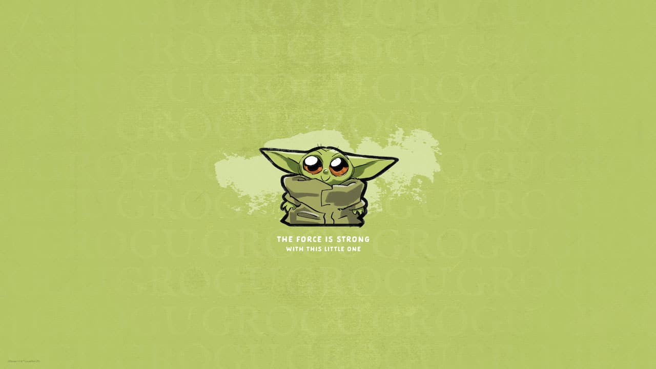 Baby Yoda Grogu Star Wars Art Wallpapers