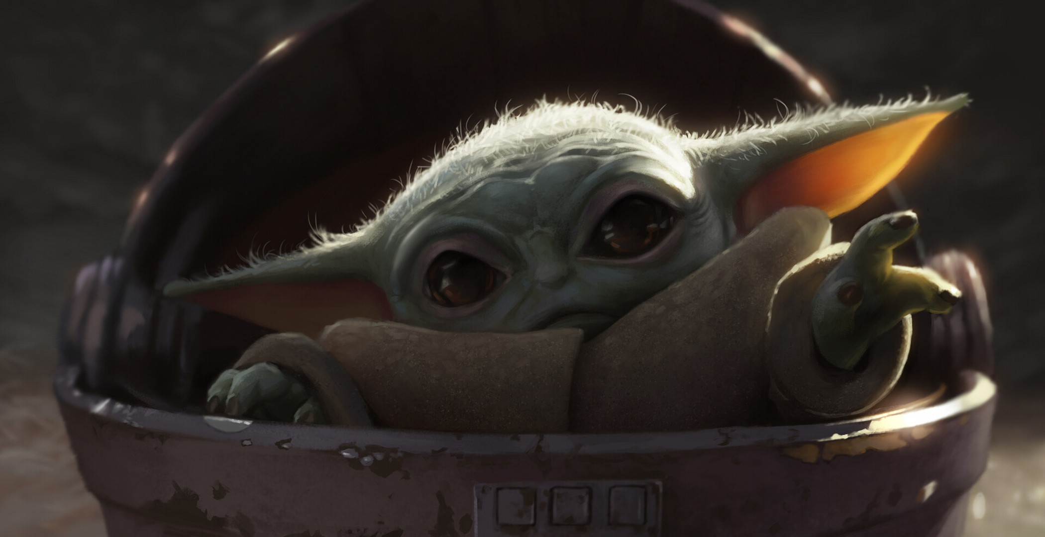 Baby Yoda Grogu Star Wars Art Wallpapers