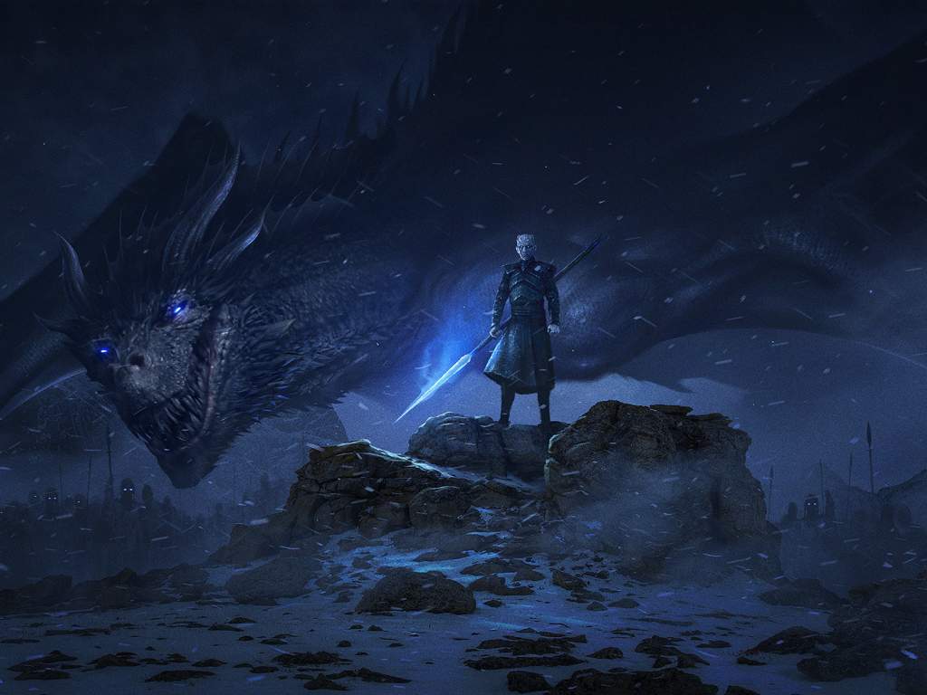 Battle Of Dragons Game Of Thrones 8 Art Wallpapers