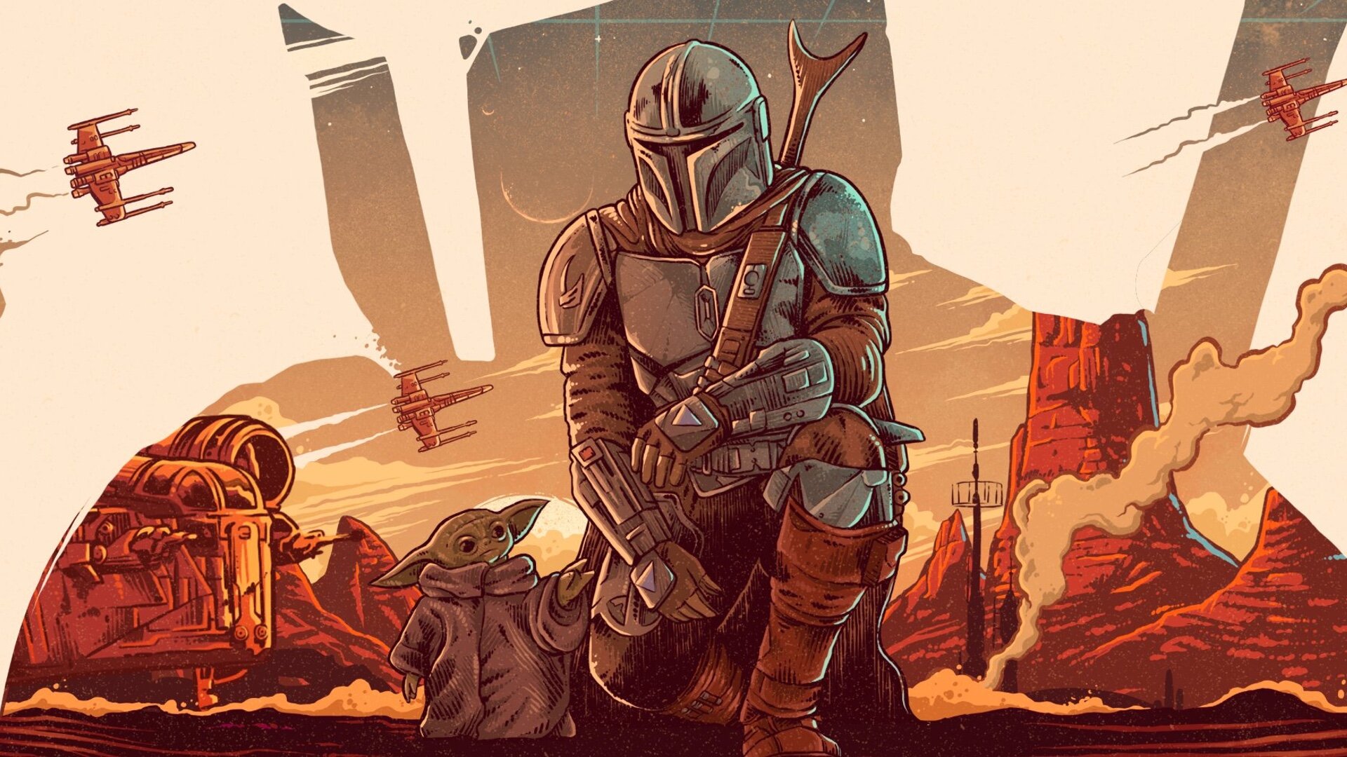 Boba Fett Mandalorian Poster Wallpapers