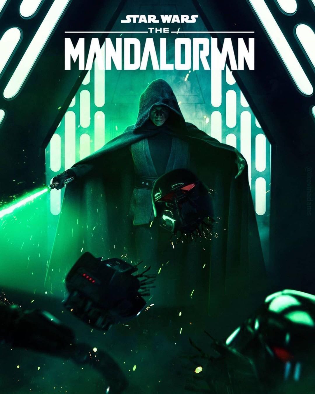 Darth Vader Vs Mandalorian Art Wallpapers