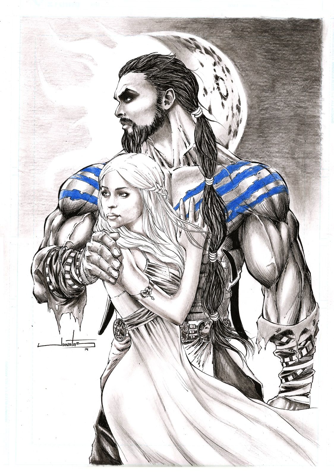 Drogo And Daenerys Art Wallpapers