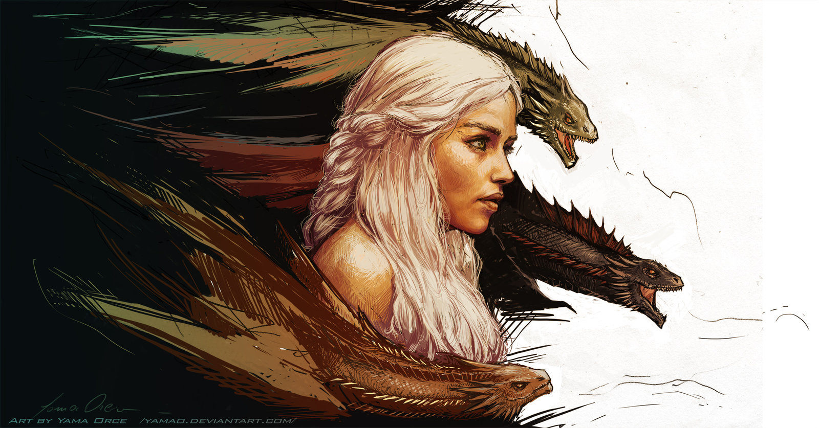 Drogo And Daenerys Art Wallpapers