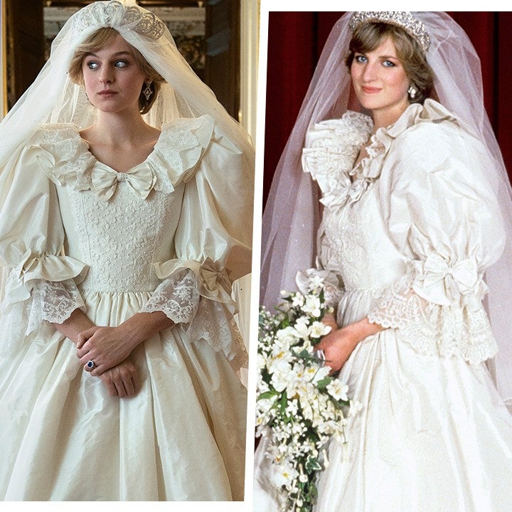 Emma Corrin As Princess Diana Wedding In The Crown Wallpapers