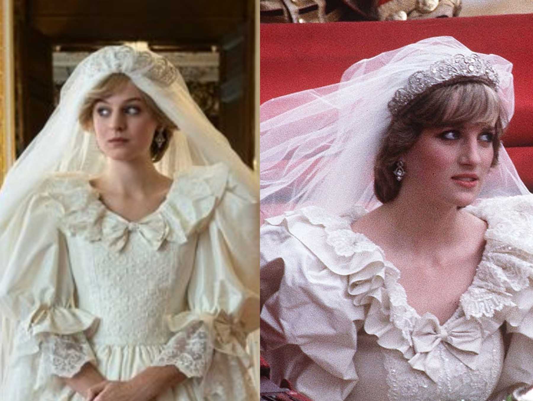 Emma Corrin As Princess Diana Wedding In The Crown Wallpapers