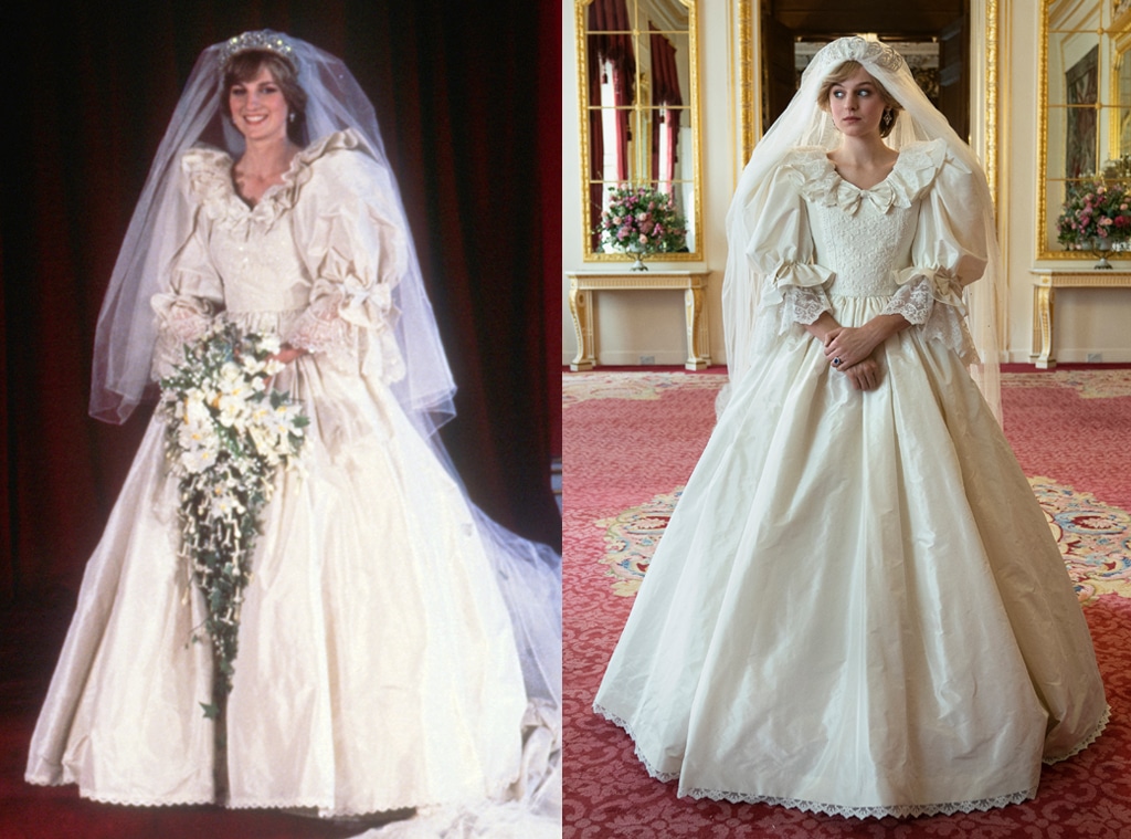 Emma Corrin As Princess Diana Wedding In The Crown Wallpapers