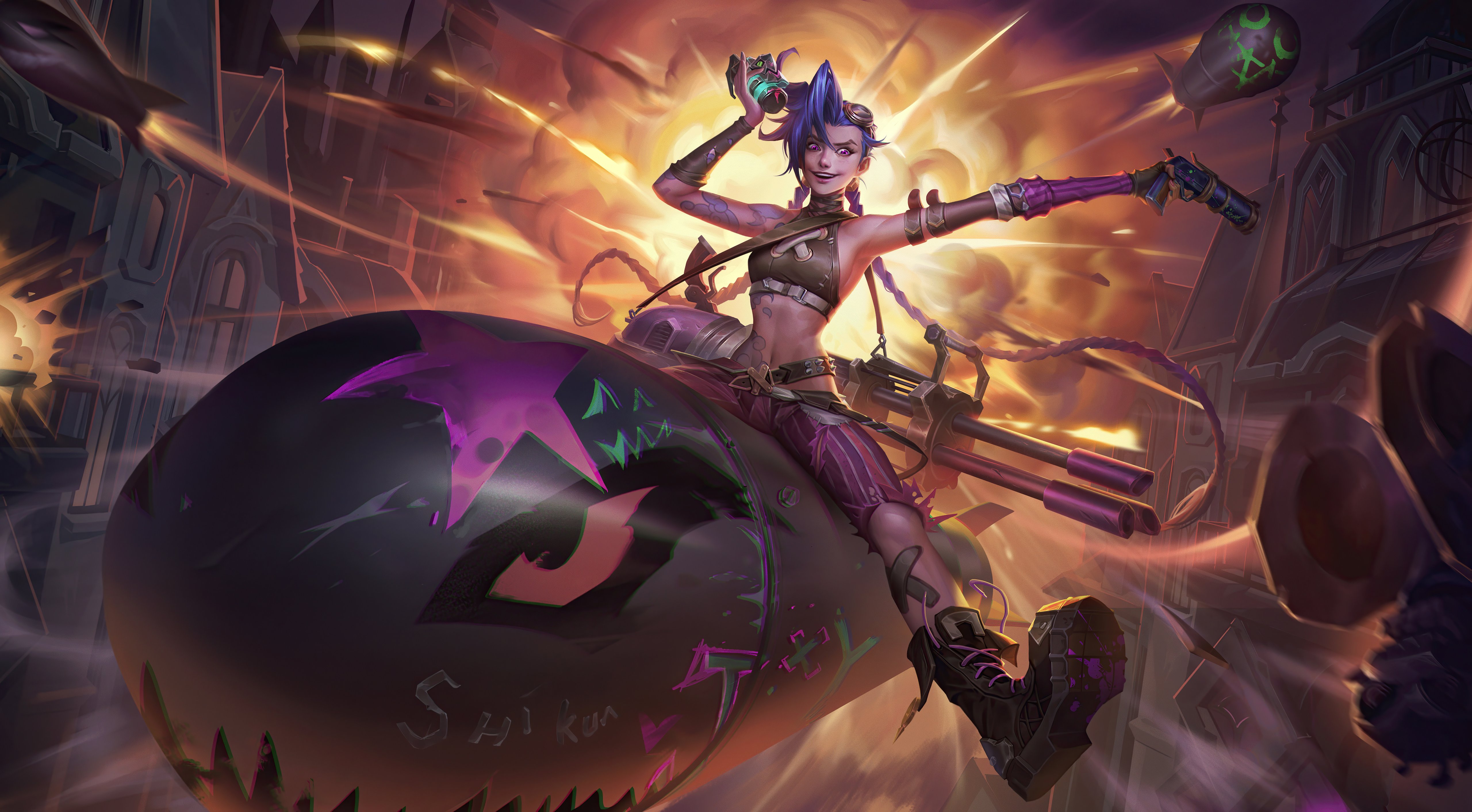 Jinx League Of Legends 5K Hd Arcane Wallpapers