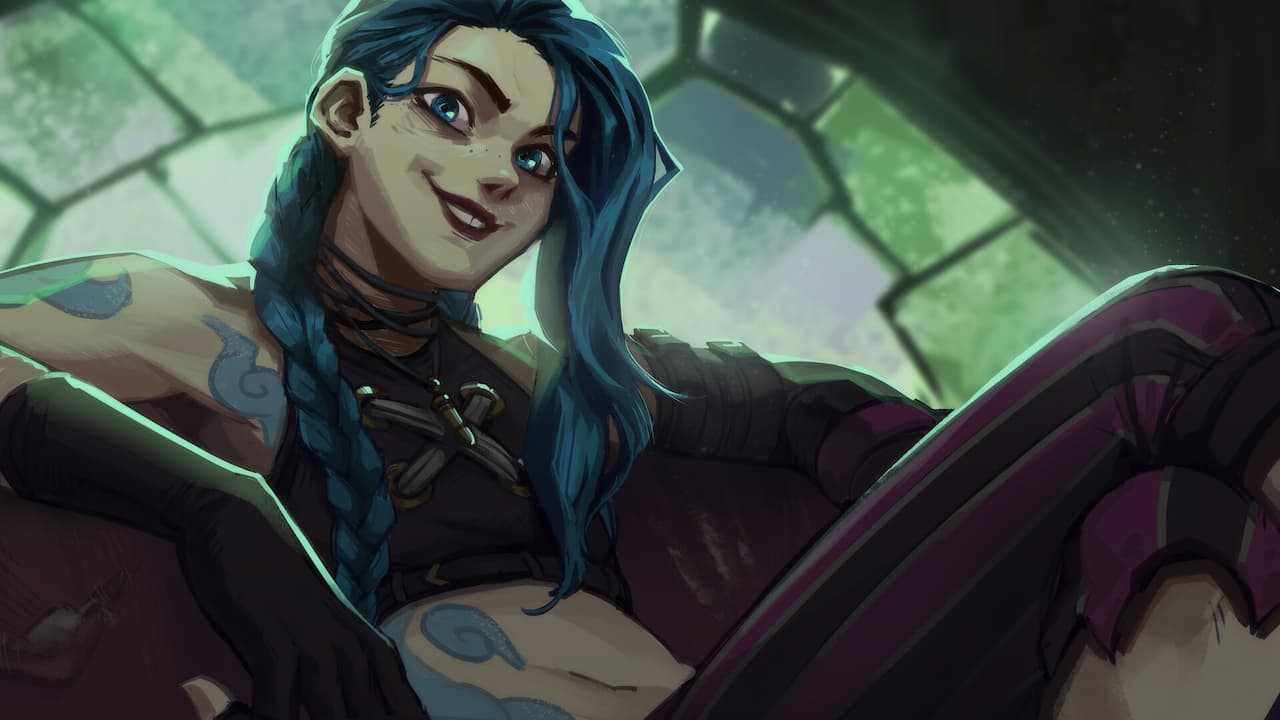 League Of Legends Arcane 4K Jinx Art Wallpapers