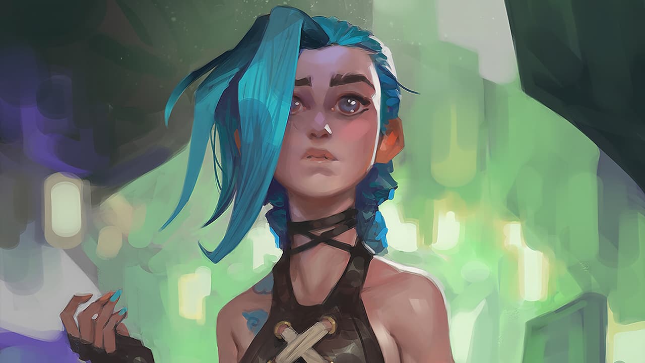 League Of Legends Arcane 4K Jinx Art Wallpapers