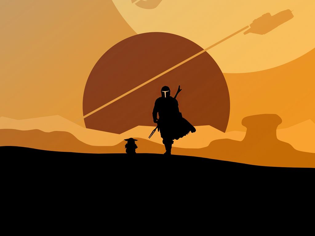 Mandalorian Minimal Fanart Wallpapers