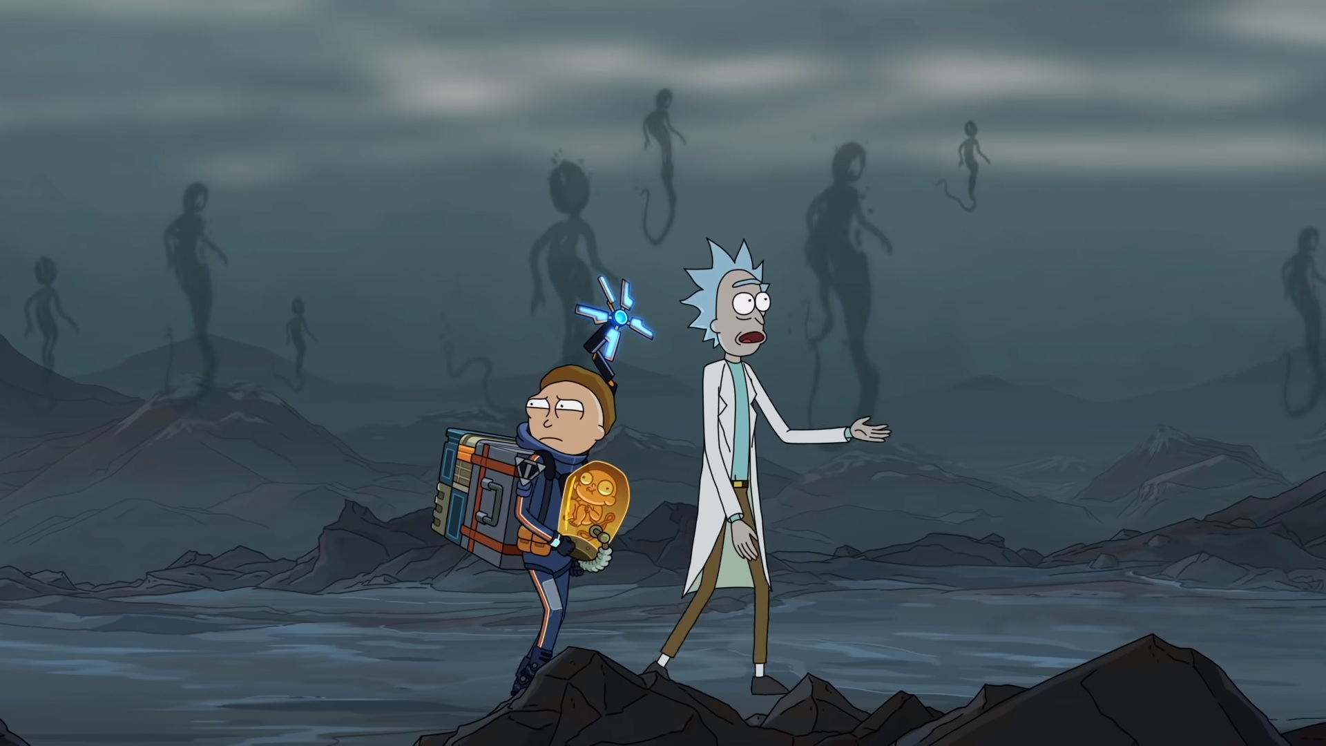 Rick And Morty In The Mountains Wallpapers