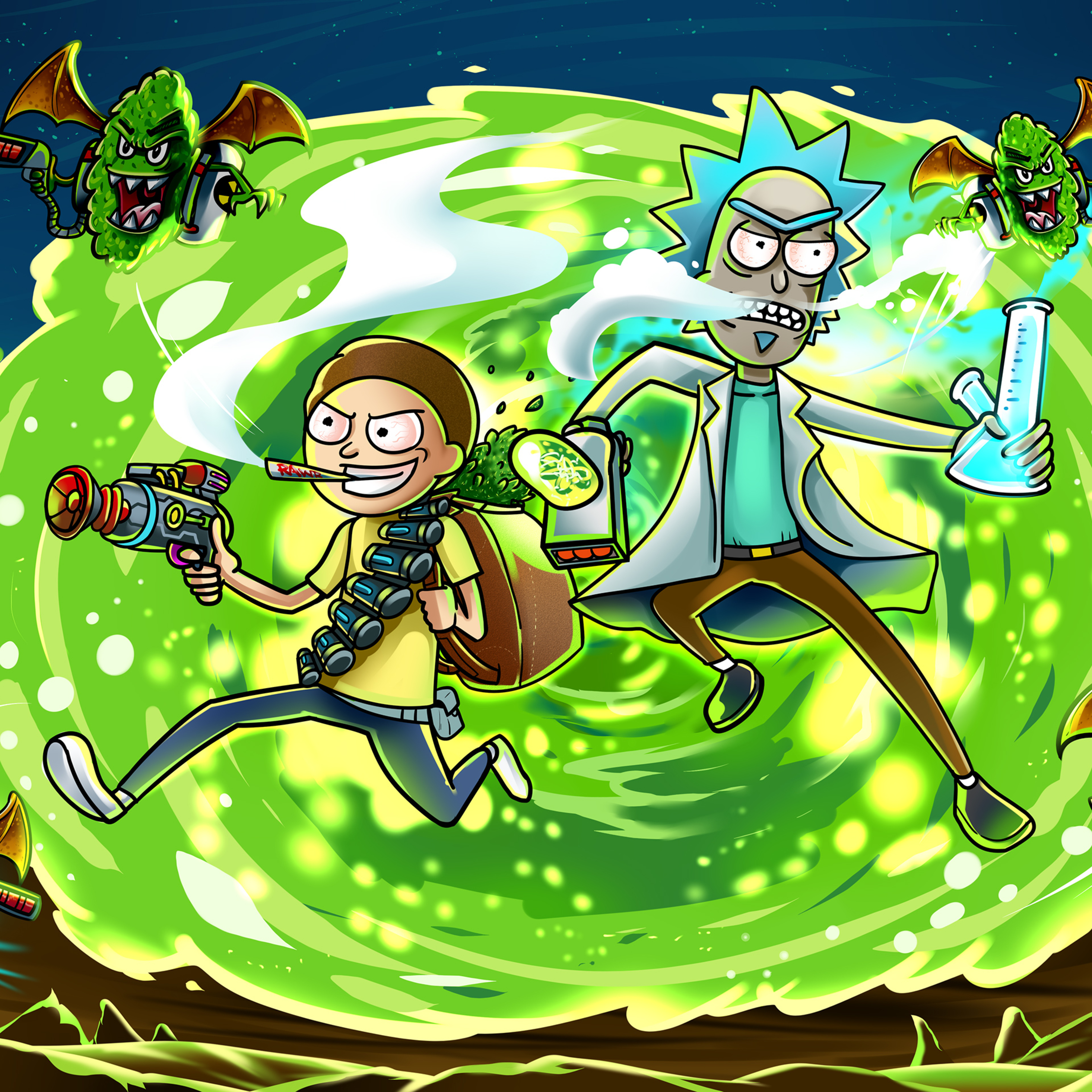 Rick And Morty Ipad Wallpapers