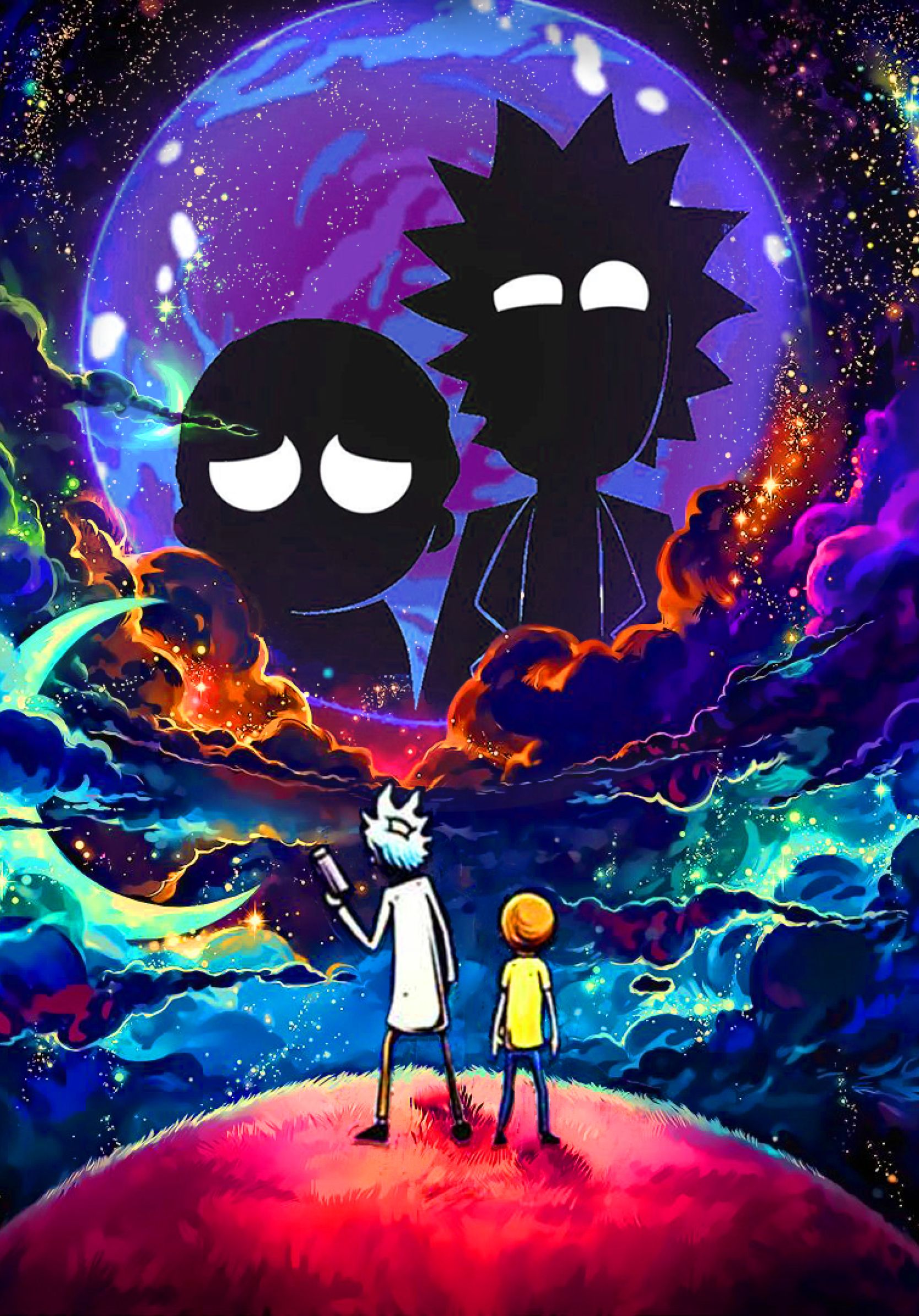 Rick And Morty Outer Space Wallpapers