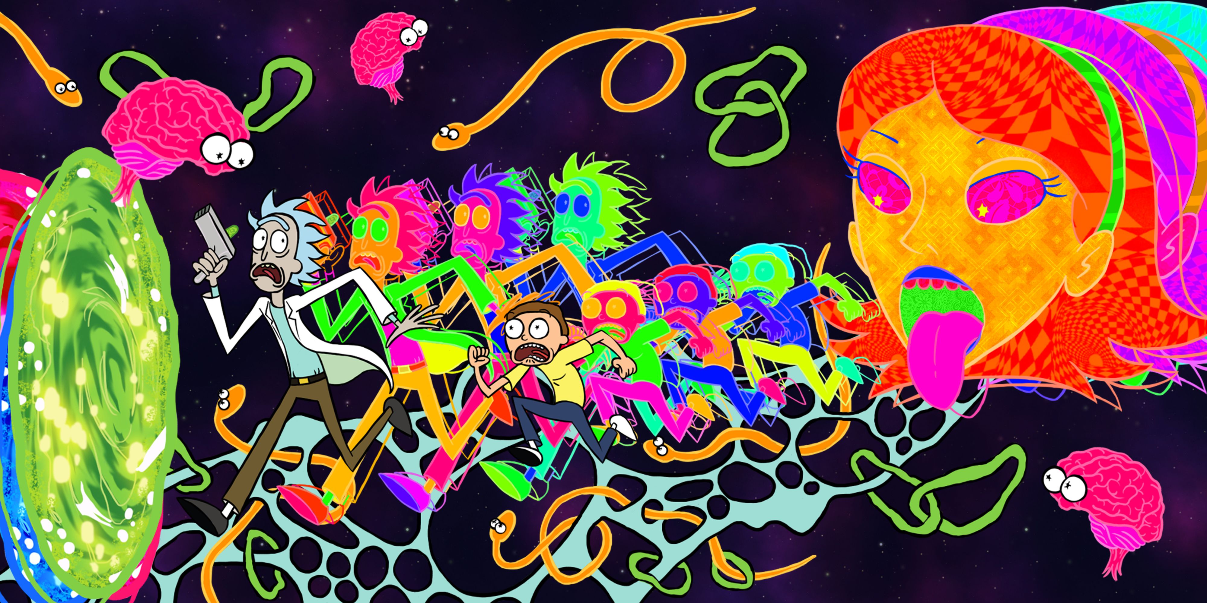 Rick And Morty Psychedelic Wallpapers