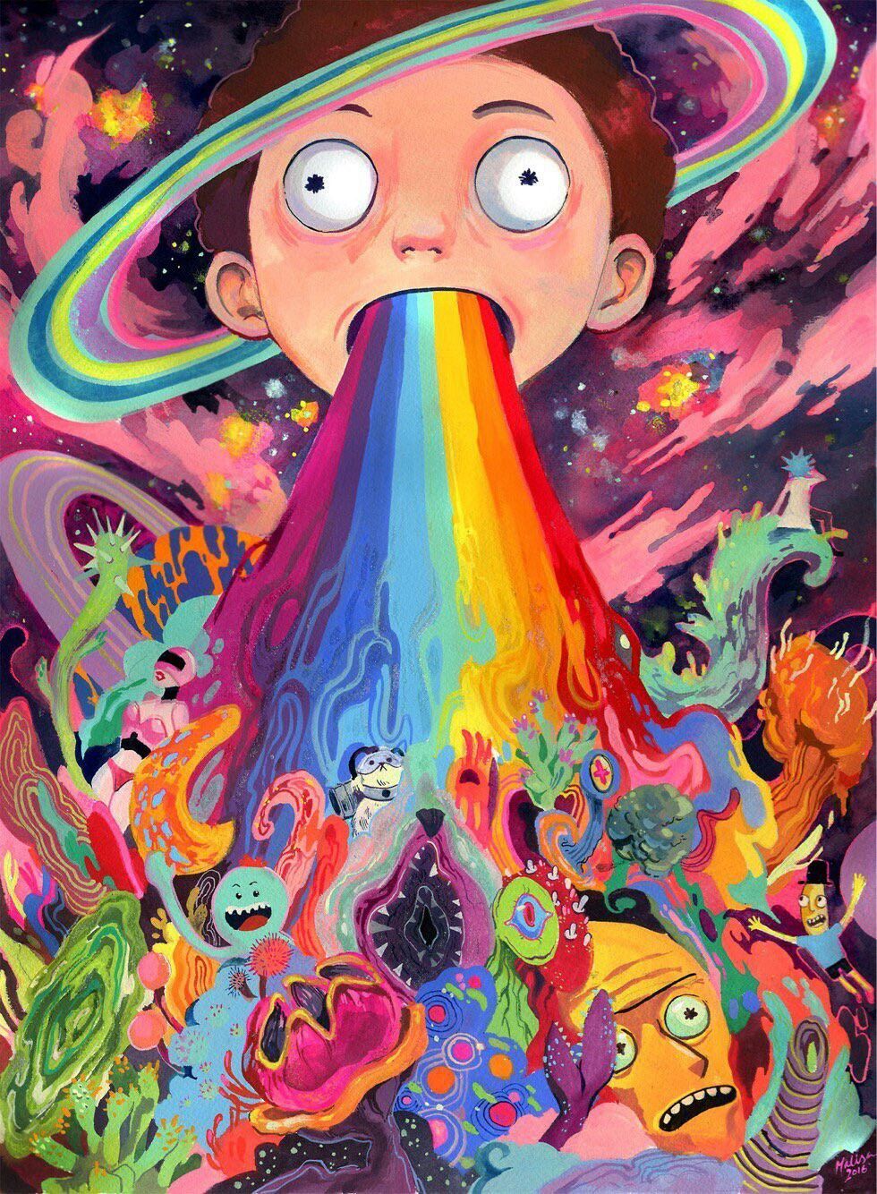 Rick And Morty Psychedelic Wallpapers