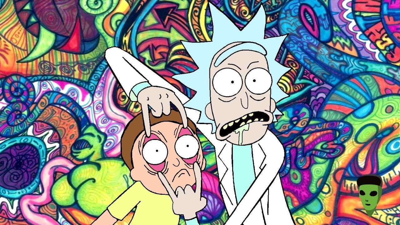 Rick And Morty Trippy Spaceship Wallpapers