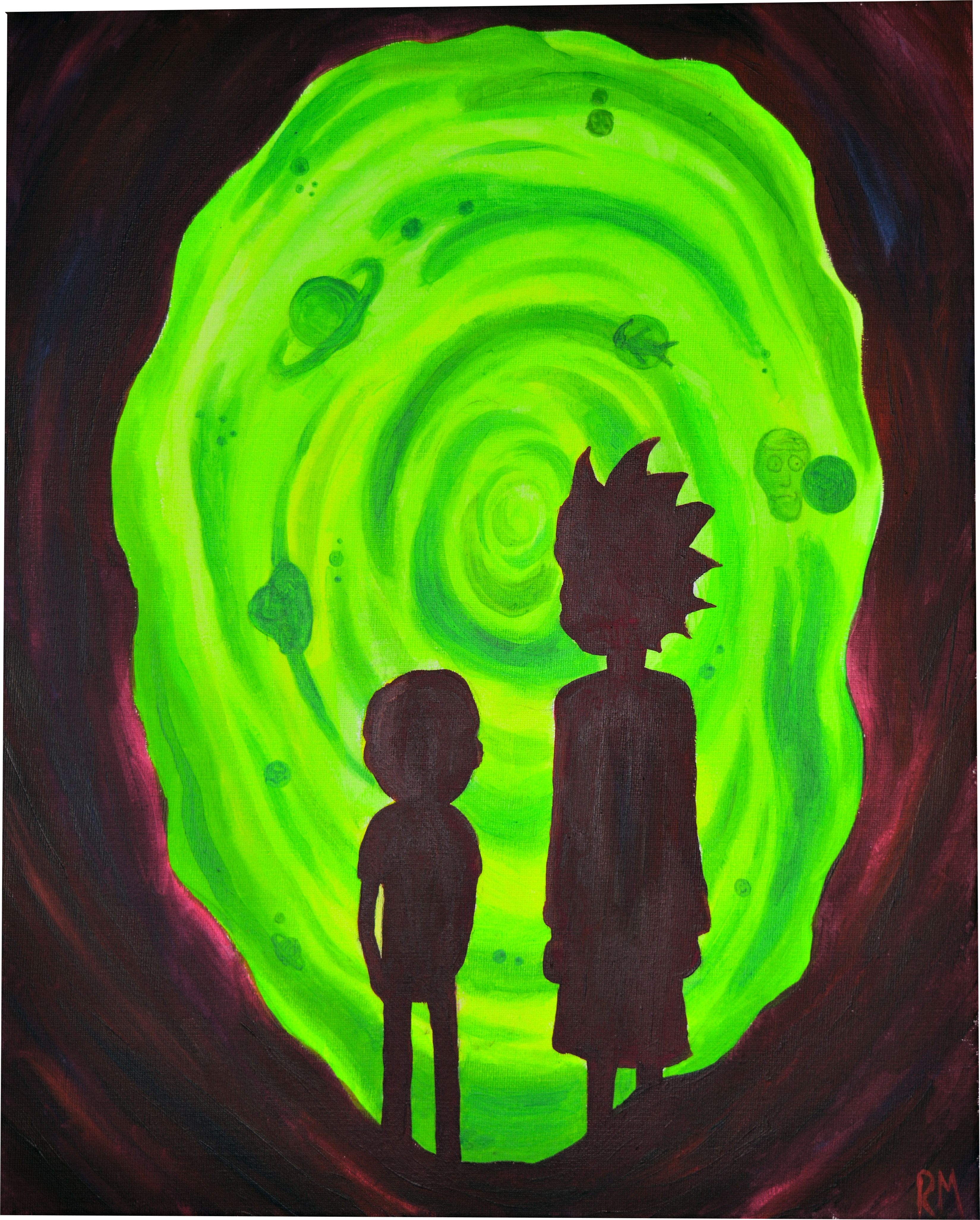 Rick And Morty Trippy Spaceship Wallpapers