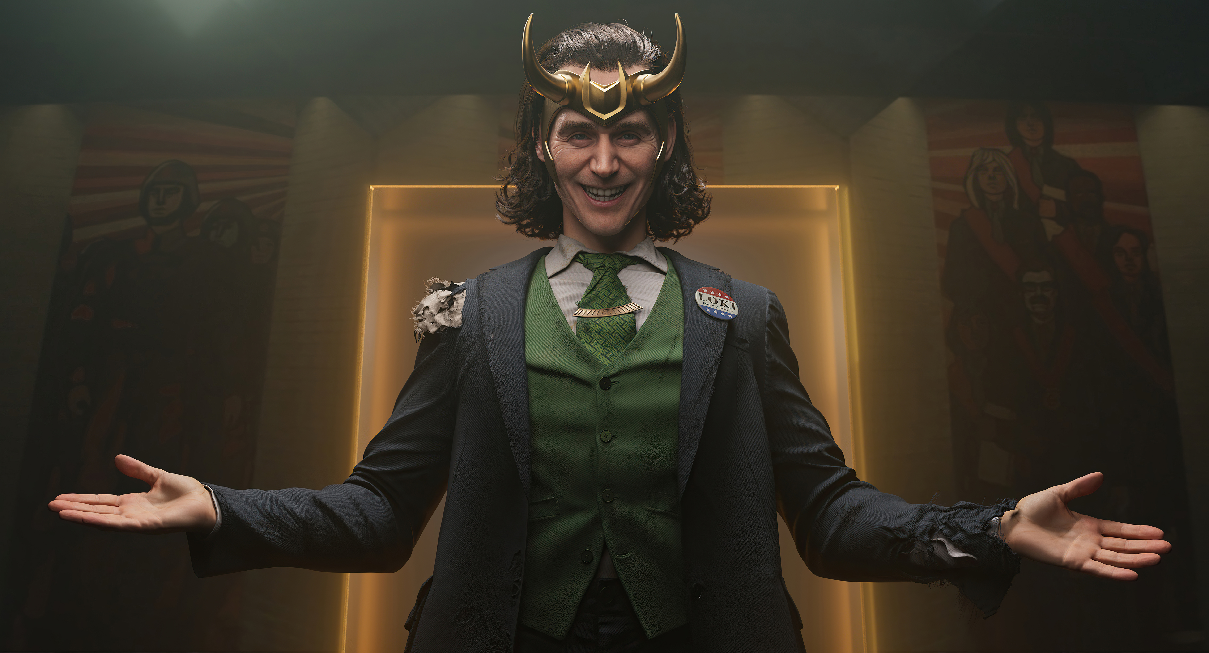 Smiling Loki Disney Wallpapers