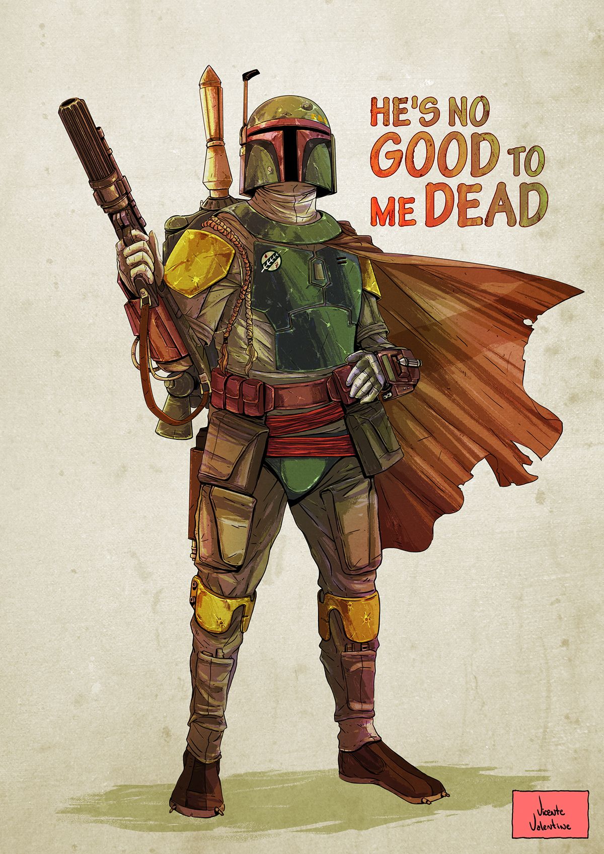 Star Wars Boba Fett Fan Poster Wallpapers