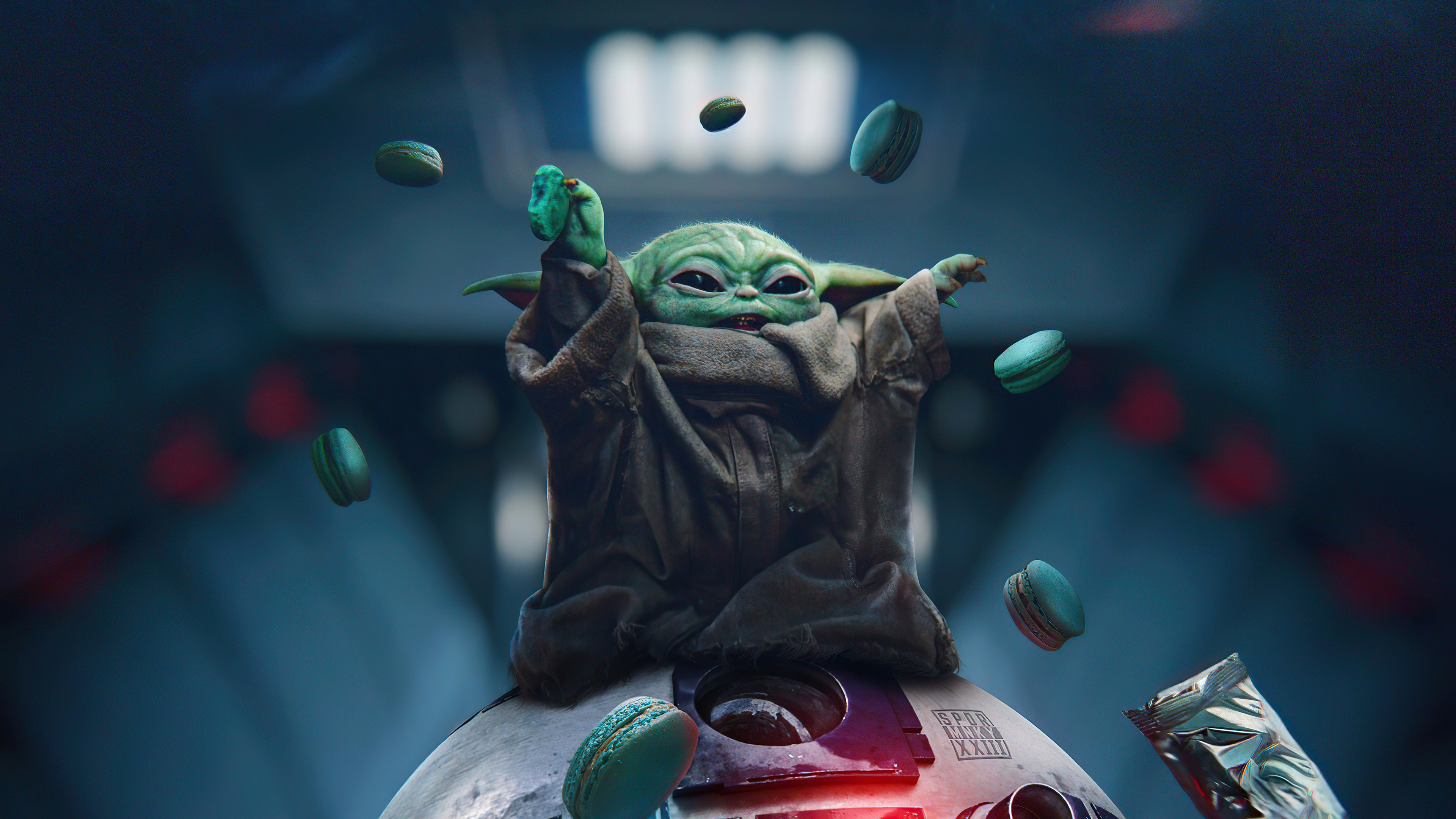 The Mandalorian Baby Yoda Star Wars Minimal 4K 2021 Wallpapers