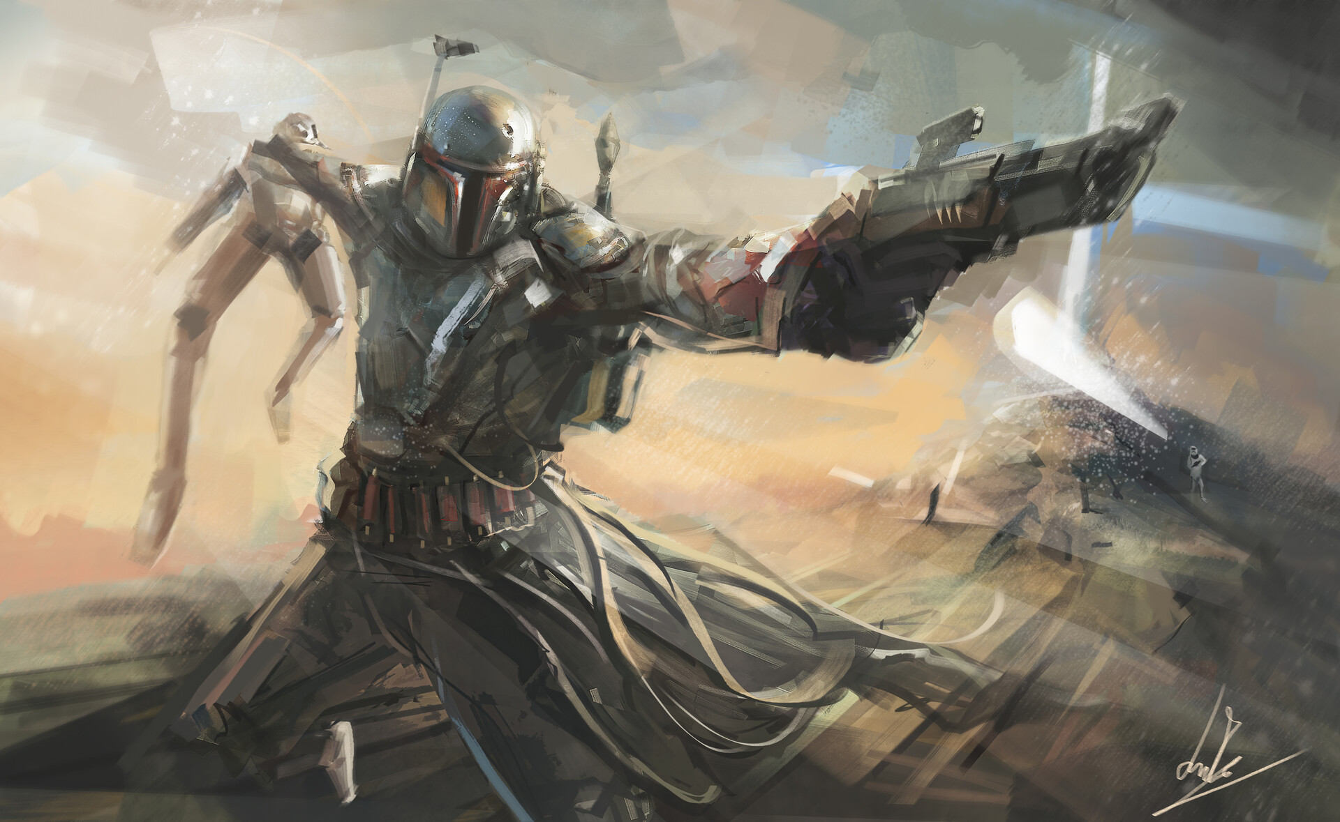 The Mandalorian Character Art Wallpapers