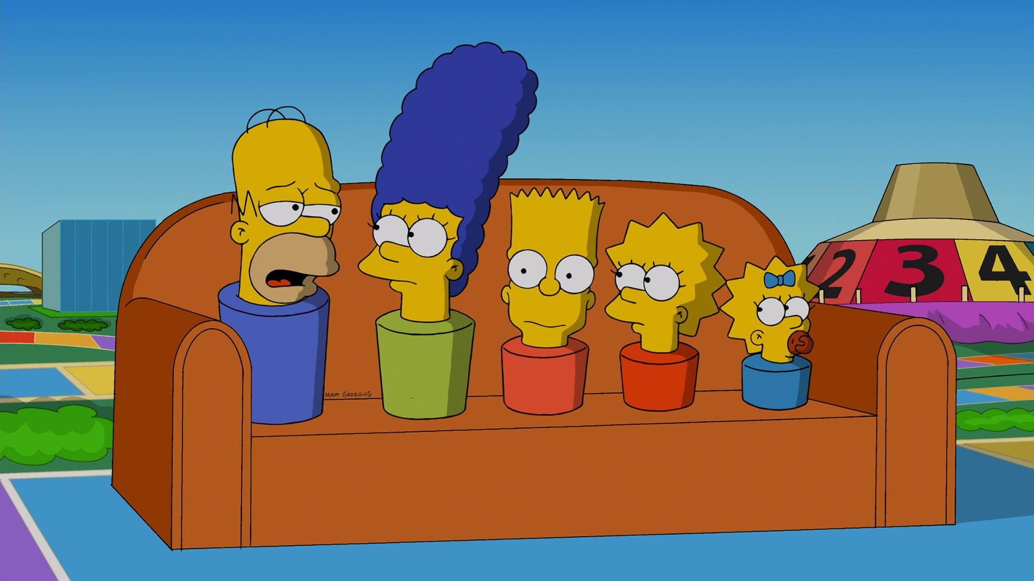 The Simpsons Family Watching Tv Wallpapers