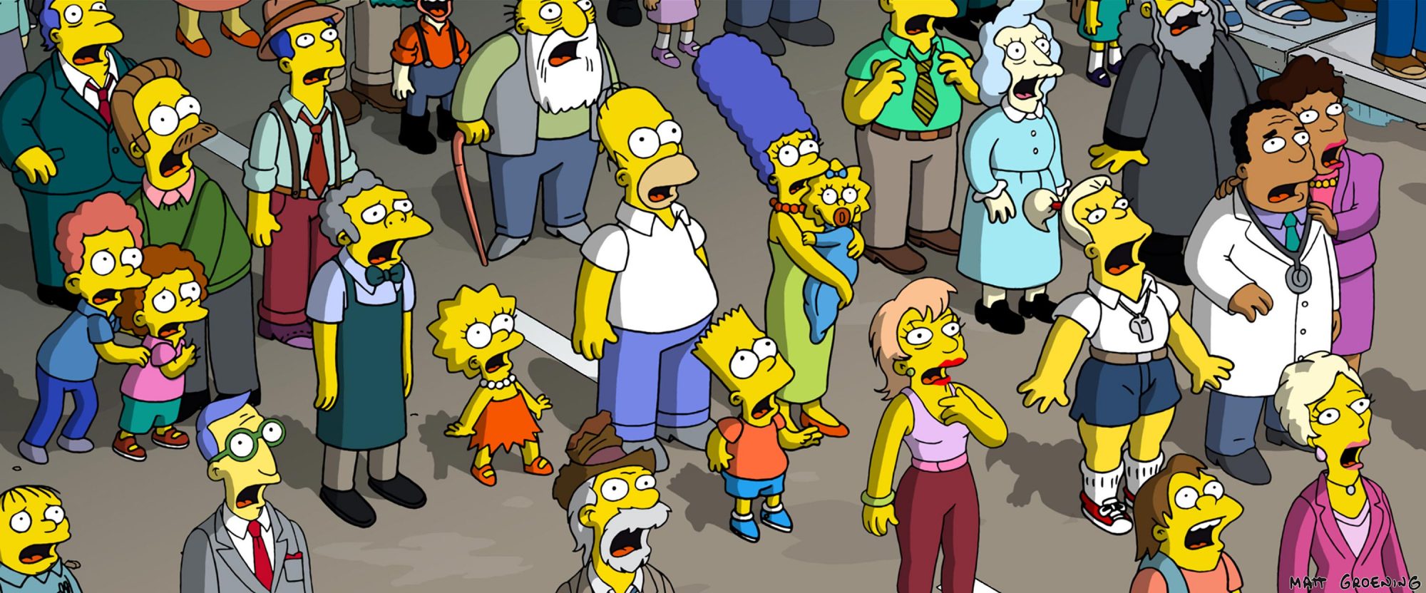 The Simpsons Family Watching Tv Wallpapers