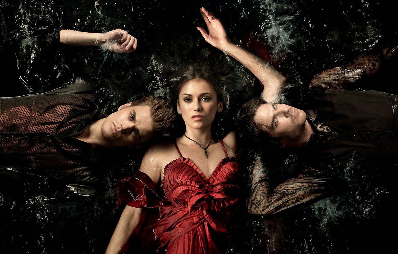 The Vampire Diaries, Paul Wesley, Nina Dobrev Wallpapers