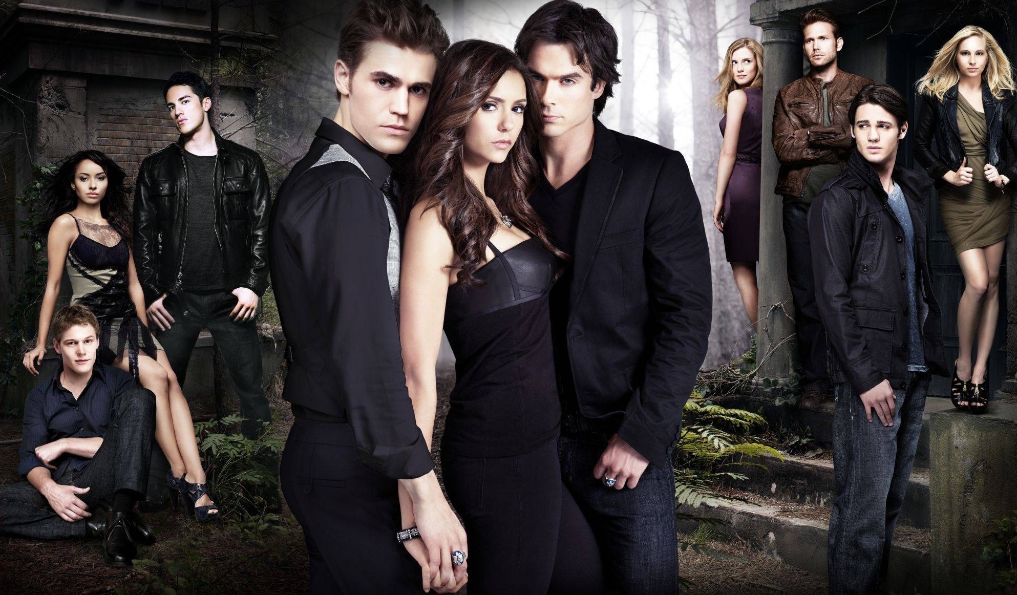 The Vampire Diaries, Paul Wesley, Nina Dobrev Wallpapers