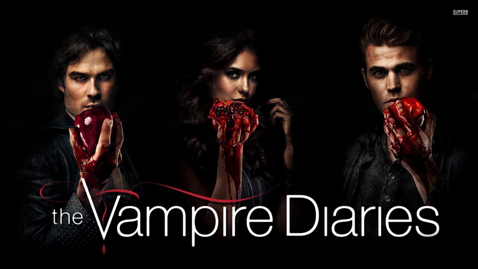 The Vampire Diaries, Paul Wesley, Nina Dobrev Wallpapers