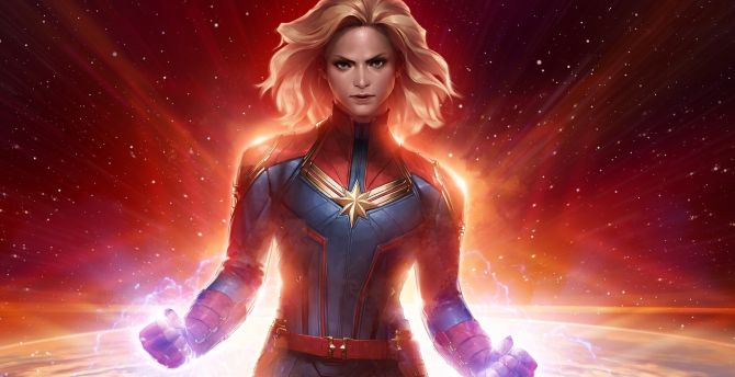 2019 Captain Marvel Artwork Wallpapers