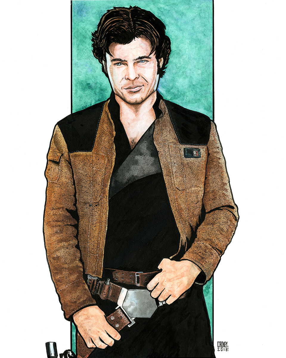 Alden Ehrenreich As Han Solo Star Wars Art Wallpapers