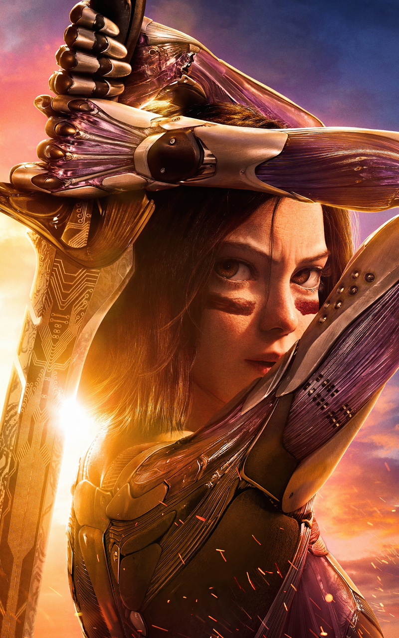 Alita Battle Angel With Sword Wallpapers