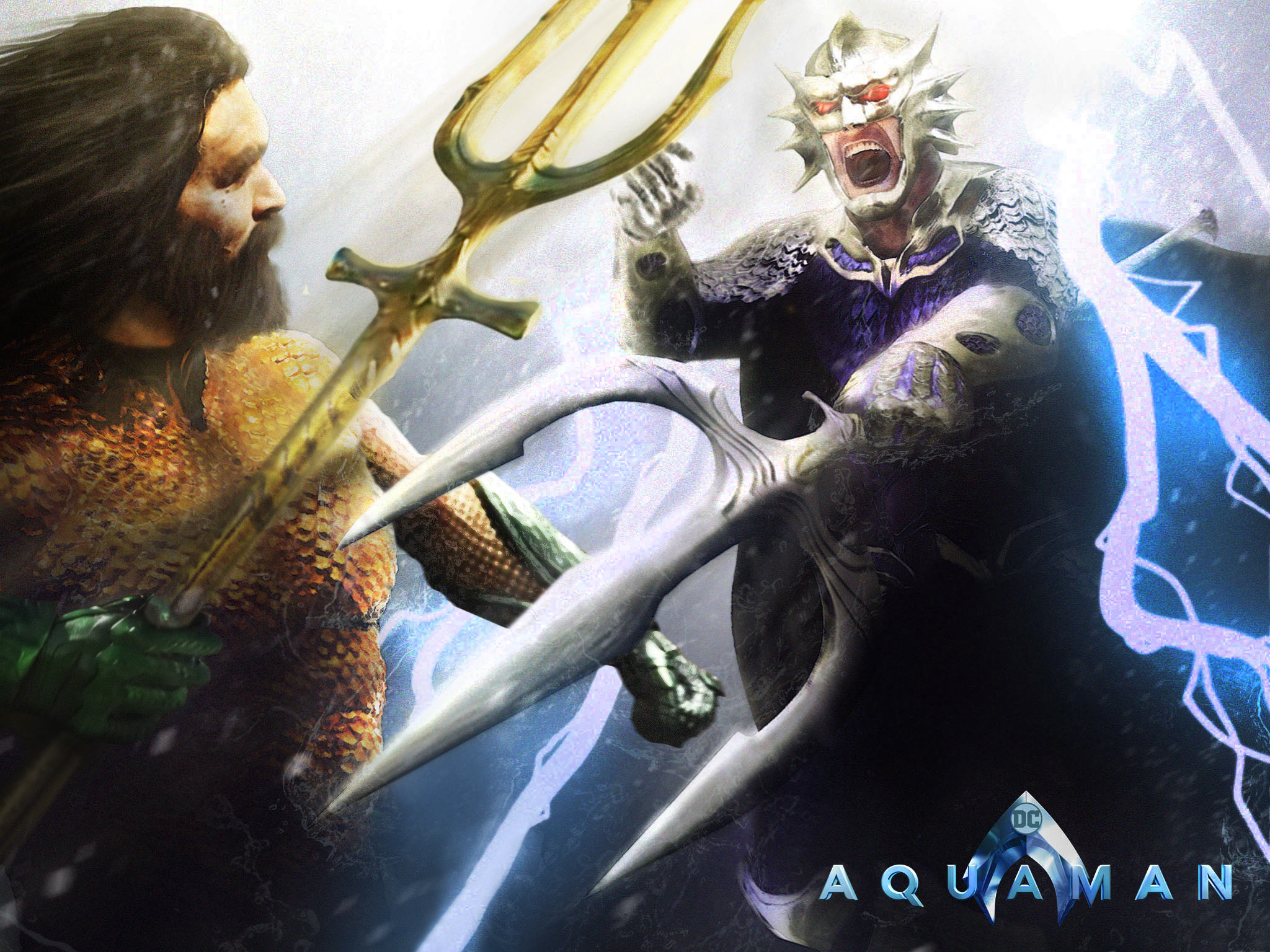 Aquaman And Ocean Master Fight Wallpapers