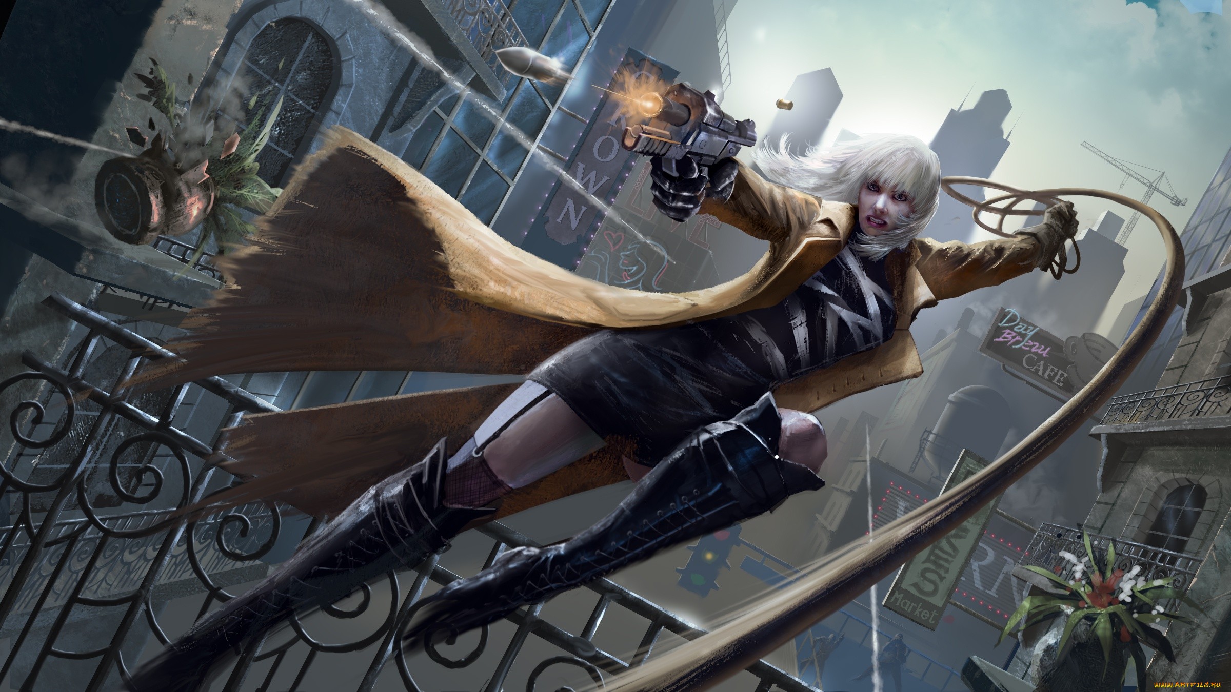 Atomic Blonde Charlize Theron Art Wallpapers