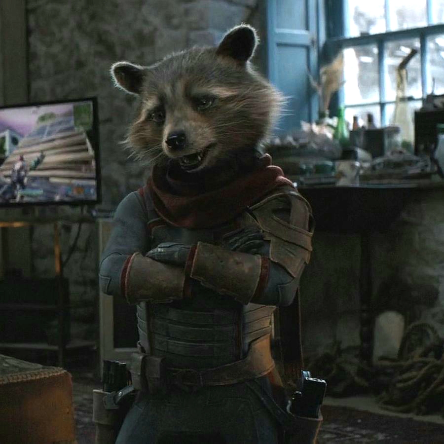 Avengers Endgame Rocket Raccoon Poster Art Wallpapers