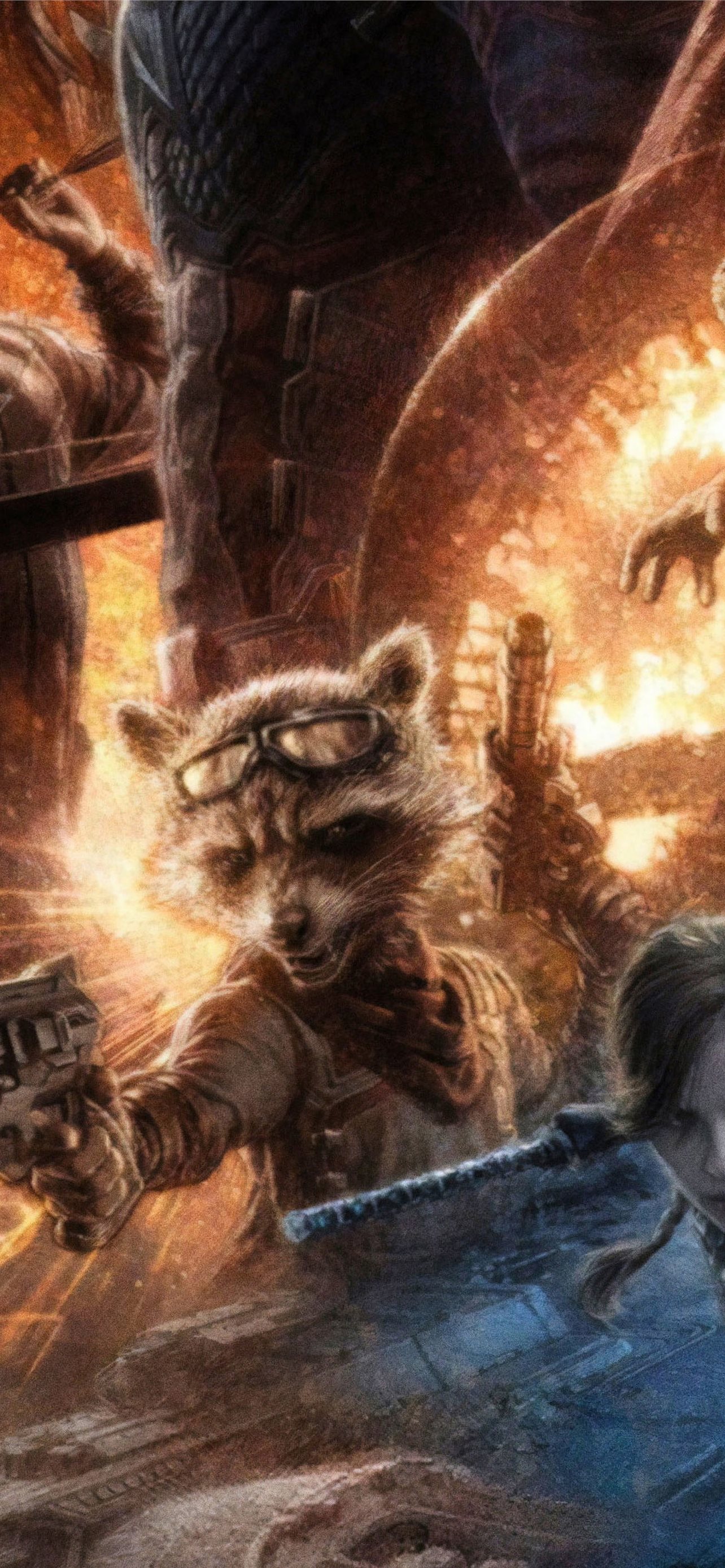 Avengers Endgame Rocket Raccoon Poster Art Wallpapers