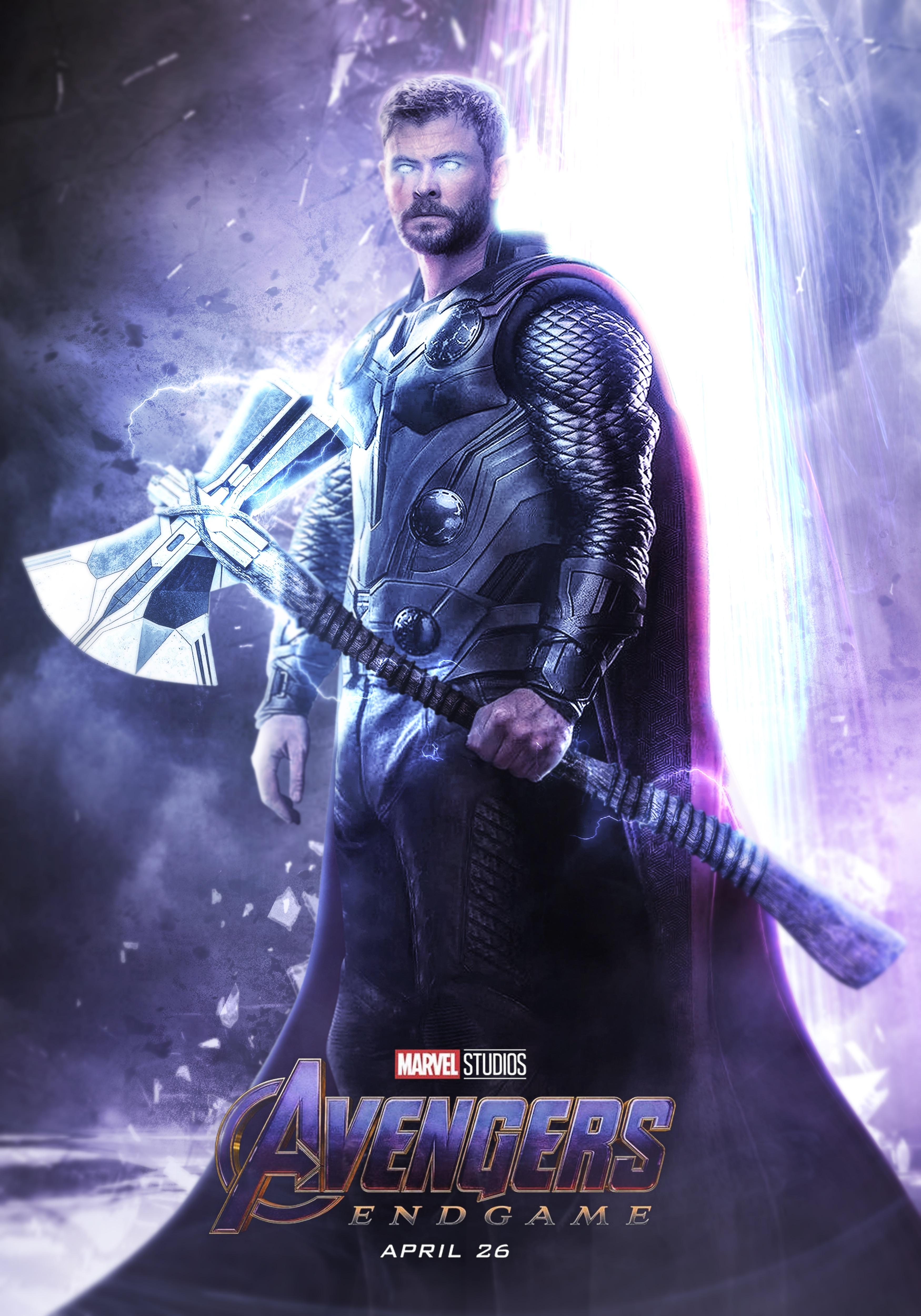 Avengers Endgame Thor Poster Artwork Wallpapers