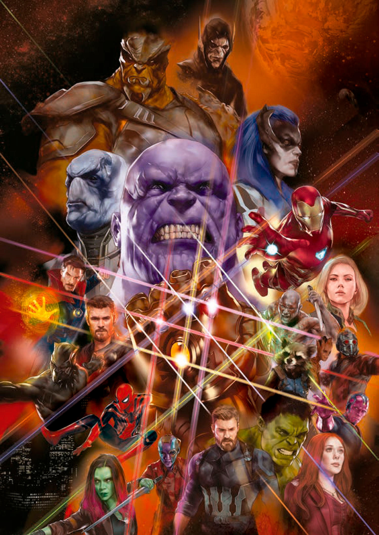 Avengers Infinity War All Superhero And Villain Poster Artwork Wallpapers