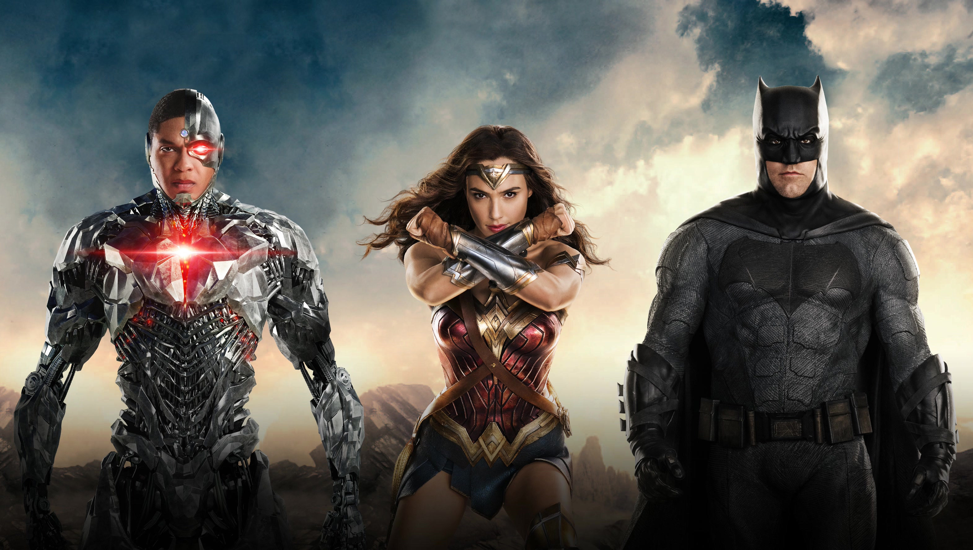 Batman Flash Cyborg And Woman Woman In Justice League Wallpapers